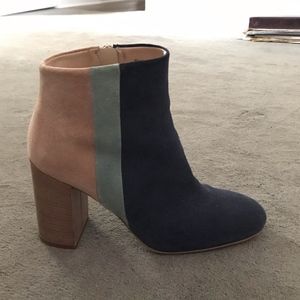 Suede Ankle Boot, Size 38
